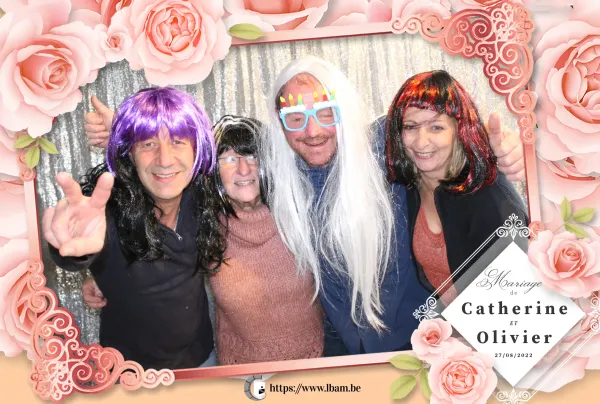 Exemple de cadre photo personnalisé photobooth