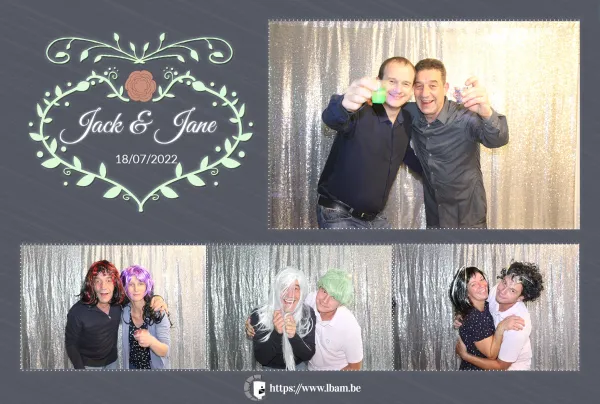 Exemple de cadre photo personnalisé photobooth