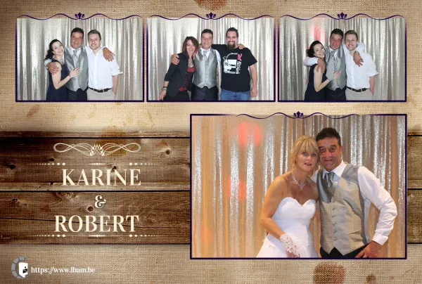 Exemple de cadre photo personnalisé photobooth