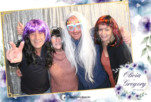 Exemple de cadre photo personnalisé photobooth