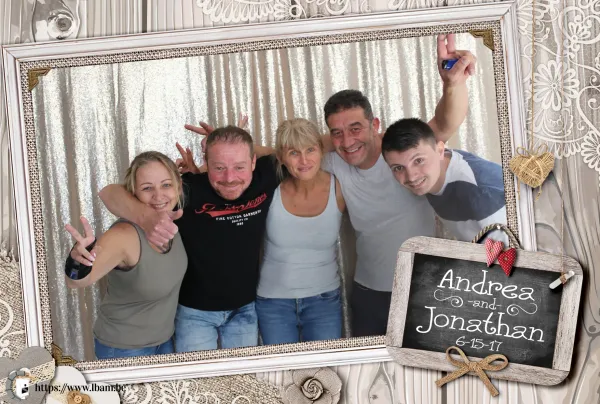Exemple de cadre photo personnalisé photobooth