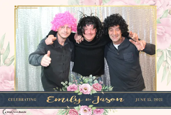 Exemple de cadre photo personnalisé photobooth