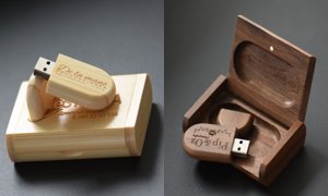 Clé USB en bois personnalisée